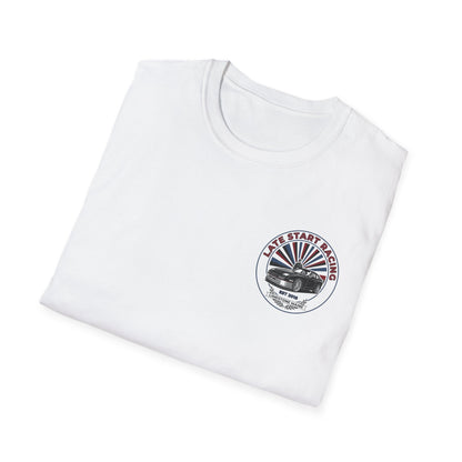 Asphalt Alliance Car Club Tee — Retro Racing Graphic, "Asphalt Alliance" Chest & Back Print