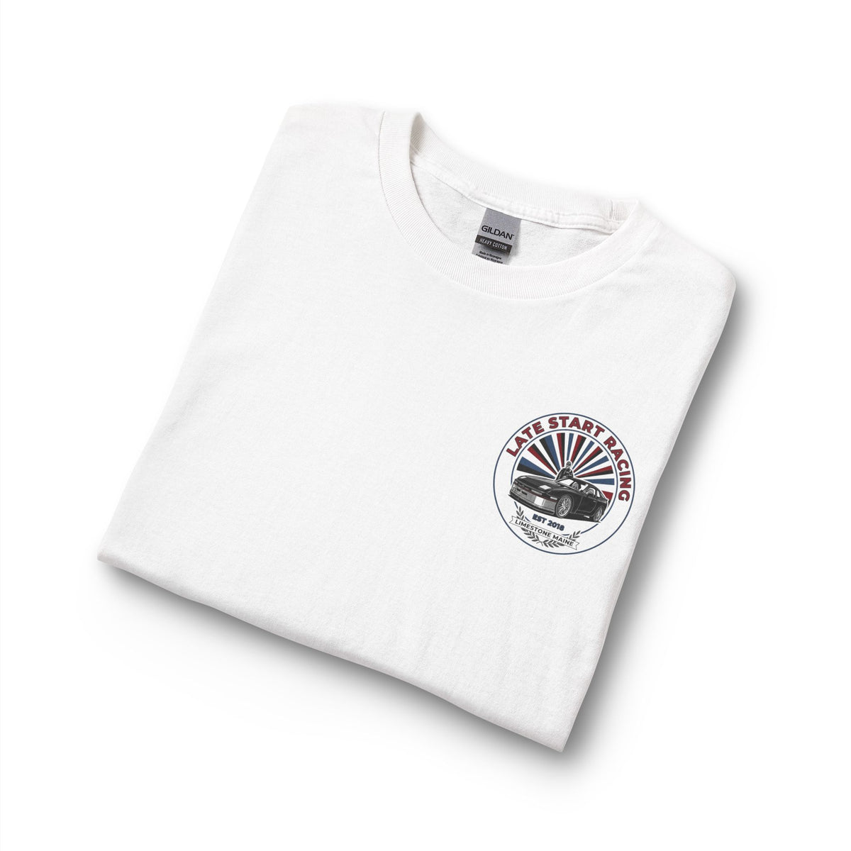 Asphalt Alliance Car Club Long Sleeve Tee — Retro Racing Graphic, "Asphalt Alliance" Chest & Back Print